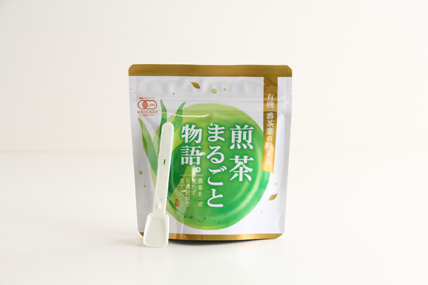 有機の粉末煎茶　煎茶まるごと物語