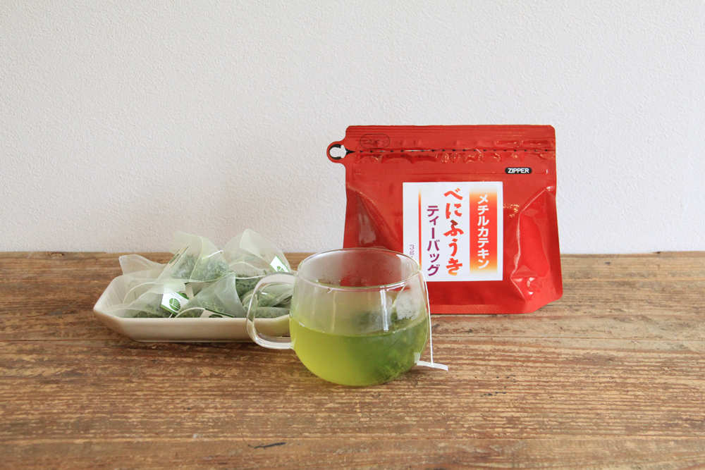 べにふうき緑茶ティーバッグ 静岡産 ひも付 1人用 3ｇ×15袋