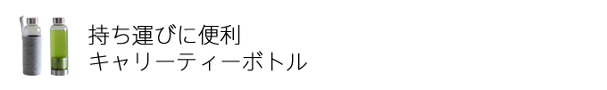 持ち運びに便利 キャリーティーボトル