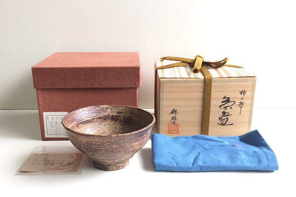 抹茶茶碗 柿の蔕 加藤錦雄作
