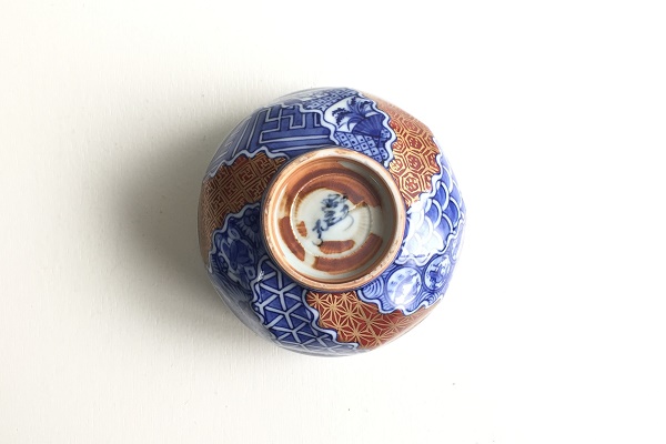 抹茶茶碗 捻 金襴手 平安昭阿弥作
