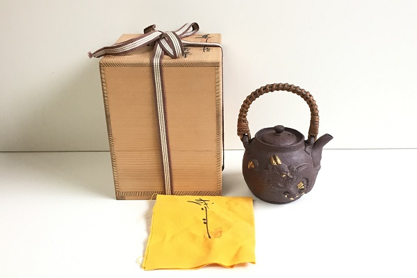 万古焼 竜 圦山成月作