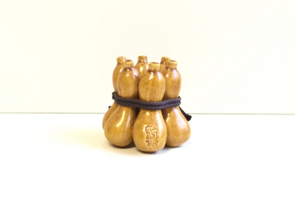 茶道 蓋置 飴釉 六瓢 佐々木昭楽作